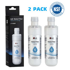 2 Pack LG LT1000P Refresh Refrigerator Ice Water Filter ADQ747935 GF-D706BSL US Water price