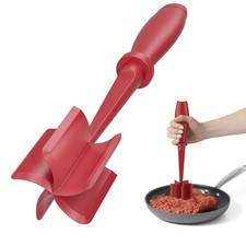Meat Chopper, Upgrade Hamburger Smasher, Premium Heat Resistant 1 Pack, Red Red Meat price