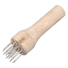 Stainless Steel Meat Tenderizer Meat Mallet Needle with Wooden Handle White White Meat price