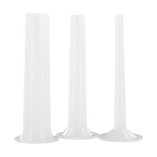 3Pcs Sausage Stuffer Filling Tube For Handmade Meat Grinder Stuffer 18cm White Meat price
