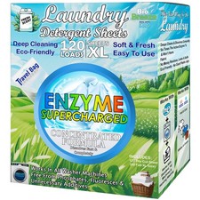 Laundry Detergent Sheets (120 Loads) Eco-Friendly, Hypoallergenic, & Enzyme-Base Laundry Detergent price