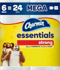 Charmin Essentials Strong Toilet Paper 6 Mega Rolls, 429 sheets per roll Toilet Paper price