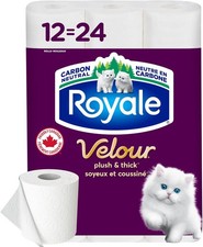 Royale Velour Toilet Paper, 12 Equal 24 Rolls, 142 Bathroom Tissues per roll Toilet Paper price