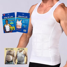 Men's Slimming Body Shaper Vest Abs Abdomen Compression Workout Tank Tops... Men's Tank Tops / Undershirts price