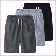 Men's Summer Sports Shorts Loose Fit Drawstring Board Shorts with Zipper Pocket Men's Shorts price