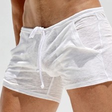 Summer Mens Shorts Sexy Semi-transparent Quick Dry Shorts Breathable Casual New Men's Shorts price