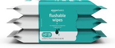 Amazon Basics Adult Wet Wipes Flushable formulated without Fragrance Wet Wipes price