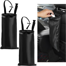 JUSTTOP 2PCS Car Trash Bags, Car Trash Can Hanging Seat Back Garbage Bag with El Trash Bags price