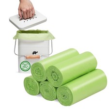 4-6 Gallon Small Trash Bags Biodegradable, 20 1 Count (Pack of 100), Green Trash Bags price