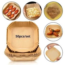 50Pcs Air Fryer Disposable Paper Liners Non-Stick Baking Parchment Round Square Baking Paper price