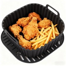 Reusable Air Fryer Silicone Liners Non Stick Square Basket Mat 4-7QT Baking Paper price