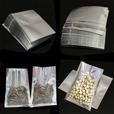 100pcs Silver Aluminum Foil Bags Heat Seal Mylar Food Storage Vacuum Pouches Aluminum Foil price