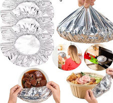Reusable Aluminum Foil Bowl Covers 10-60PCS Heat Insulation Food Cover Lids Aluminum Foil price