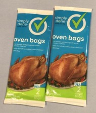 4 Multipurpose Oven Roasting Bags (turkey bags) large size 19” x 23” Simply Done Oven Bag price