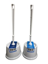 Set Of 2X White Toilet Brush Toilet Brush And Holder Set Toilet Bowl Brushes US Toilet Set price