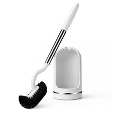 Toilet Brush and Holder Set, Curved Toilet Brush with Stainless Steel Handle,... Toilet Set price
