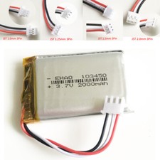 3.7V 2000mAh Lipo Battery Rechargeable 103450 JST 3pin 1.0/1.25/1.5/2.0/2.5 plug Battery price