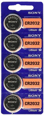 5 pieces Sony CR2032 DL2032 Lithium Coin Cell Battery 3.0V Super Fresh EXP. 2033 Battery price