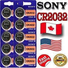 10 pcs SONY CR2032 Lithium Cell Battery, 3V, 160mAh, EXP. 2030 Battery price