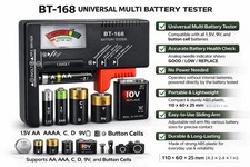 Battery Tester Checker Universal For AA AAA C D 9V 1.5V Button Cell Batteries US Battery price