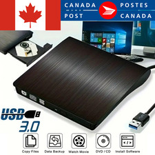 External DVD Drive USB 3.0 CD DVD RW Burner Writer Portable Black - NEW CD & DVD Drives price