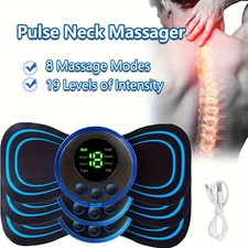 EMS Neck Massager Electric Muscle Stimulator 8 Modes 19 Levels Pain Relief Massage Devices price
