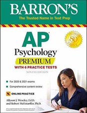AP Psychology Premium: With - Paperback, by Weseley Ed.D. Allyson - Very Good h Psychology Study Guides price