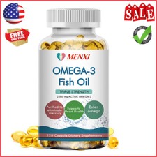 Omega 3 6 9 1500mg - 120 Capsules Fish Oil - High Strength EPA DHA - Flaxseed Fish Oil / Omega 3 - 6 - 9 price