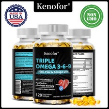 Triple Omega 3-6-9 30 To 120 Capsules | From Fish Brain Support Fish Oil / Omega 3 - 6 - 9 price