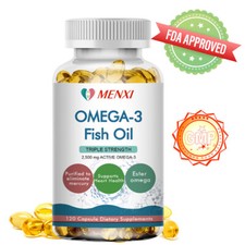 120pcs Omega 3 6 9 Capsules Fish Oil 2500mg High Strength EPA DHA Flaxseed Pills Fish Oil / Omega 3 - 6 - 9 price