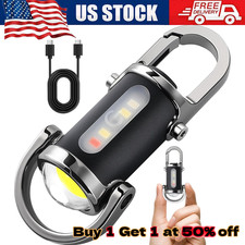 1-4PCS Super Bright LED Flashlight Rechargeable Pocket Mini Keychain Flashlights Flashlight price