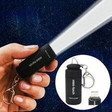 USB Rechargeable Mini LED Keychain Flashlight - Strong Pocket Light Waterproof Flashlight price