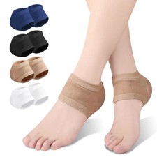 Silicone Gel Heel Protector Sleeves Heel Cups Cushion Cracked Foot Care. Foot Care price