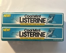 Vintage Cool Mint Listerine Toothpaste Ge 6.4 Oz 03/97 Sealed Advertisement Prop Toothpastes price