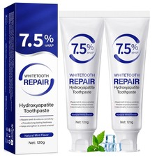 Hydroxyapatite Toothpaste 2 Pack, Toothpastes for Sensitive 120 g (Pack of 2) Toothpastes price