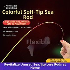 Fiberglass Fishing Rod Tip with Soft Section 55cm for Sea and Jig Fishing Rods Fishing Rod (Jig) price