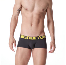Seobean Men's Breathable Soft Underpants Boxer Thermal Trunks Panties Underwear Thermal Underwear price