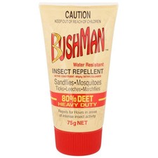 * Bushman Heavy Duty 80% Deet 75g Water Resistant Insect Repellent Ultra Gel Insect-Tick-Pest Repellent price