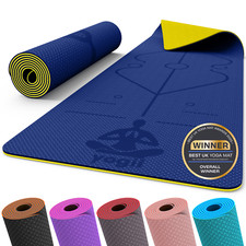 Yoga Mat Exercise Sets Thick TPE Fitness Home Gym Pilates Workout Non-slip Pad Pilates Mat price