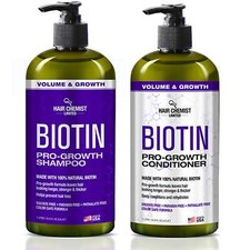 Hair Chemist Biotin Pro-Growth Shampoo & Conditioner Set - Includes 33.8oz Shamp Shampoo and Conditioner price