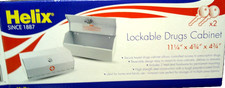 Helix Lockable Prescription Drug Cabinet- Key Lock 11.25x 4.75x 4.75 Steel  1026 Medicine & Supply Cabinet price