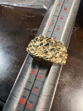 14k Yellow Gold Nugget Style Ring Men’s Size 8 Gold Ring price