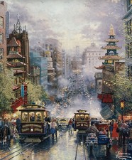 1992 San Francisco View California St Thomas Kinkade Fridge Magnet 3x3.75'' NEW Fridge Magnet price