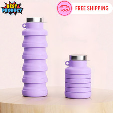 Collapsible BPA-free Silicone Water Bottle Foldable Lightweight Travel Friendly Water Bottle price