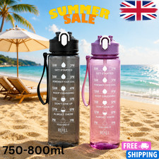 Sports Water Bottle 800ml Leakproof Sports Gym Fitness Travel Drink Bottle Water Bottle price