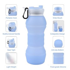 Collapsible BPA-free Silicone Water Bottle| Foldable Lightweight Travel Friendly Water Bottle price