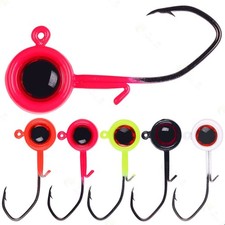 20 Pcs Fishing jig Heads Hook 3D Eyes Crappie Jigs for Bass Walleye Trout Fishing Hook (Jig) price