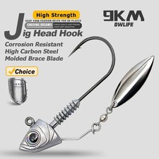 6Pcs Underspin Jig Heads Hook Fishing Swimbait Jig Hook with Spinner Blade Lure Fishing Hook (Jig) price