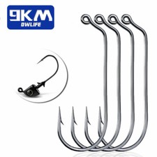 25~50Pcs Fishing Jig Hooks High Carbon Steel 60 Degree Aberdeen Hooks Saltwater Fishing Hook (Jig) price