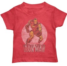Marvel Ironman Baby Infant Boys Comics Retro Ironman Red T-Shirt NWT Baby T-shirt price
